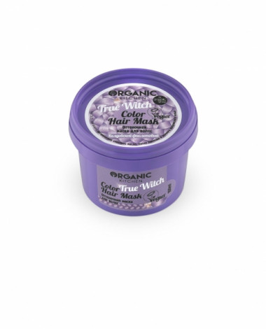 Organic shop Kitchen Маска Оттеночная для волос Колдовской фиолетовый Color hair mask True Witch 100 мл — Makeup market