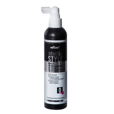 Белита Studio Style Блеск-термозащита двухфазный для сухих поврежденных и тусклых волос 250 мл — Makeup market