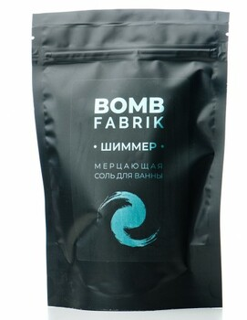 Fabrik cosmetology Соль-Шиммер мерцающая для ванн Blue 250 гр пакет с зип локом — Makeup market