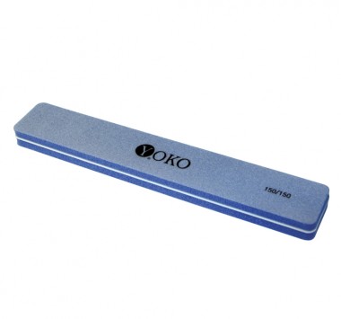 YOKO Блок-пилка 150/150 голубая — Makeup market