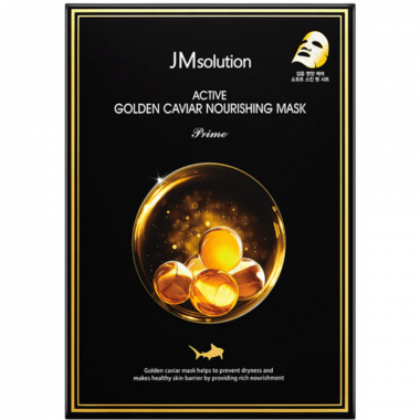 JMsolution Маска ультратонкая с золотом и икрой Active golden caviar nourishing mask 30 мл — Makeup market