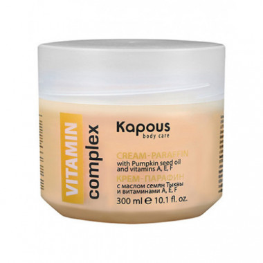Kapous Крем-парафин с маслом тыквы и витаминами A Е F 300 мл — Makeup market