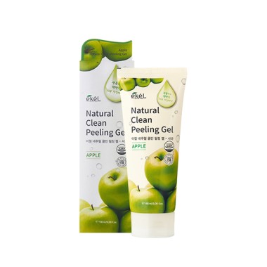 Ekel Пилинг-скатка с экстрактом зеленого яблока Natural clean peeling gel apple 180 мл — Makeup market