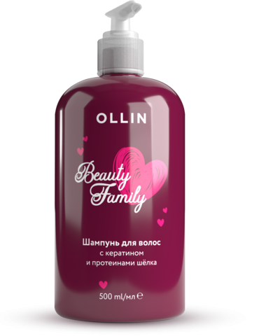 Ollin Beauty Family Шампунь для волос с кератином 500 мл — Makeup market