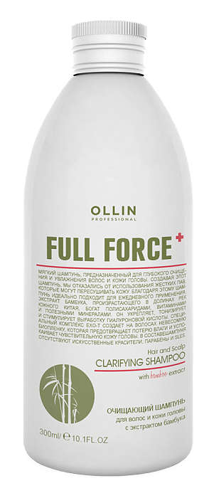 Ollin FULL FORCE Очищающий шампунь для волос и кожи головы 300мл — Makeup market