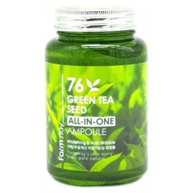 FarmStay Многофункциональная ампульная сыворотка с зеленым чаем 250 ml — Makeup market