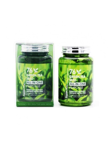FarmStay Многофункциональная ампульная сыворотка с зеленым чаем 250 ml — Makeup market