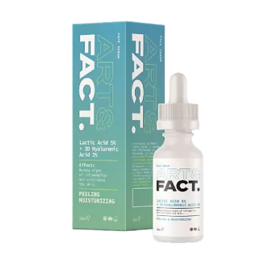 Art&amp;Fact Сыворотка-пилинг для лица с Молочной кислотой Lactic Acid 5% 3D Hyaluronic Acid 2% 30 ml — Makeup market