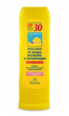 Флоресан Защита от солнца Крем-барьер от загара веснушек пигментации SPF 30 125 мл — Makeup market