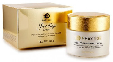 Secret Key Восстанавливающий крем с улиточным муцином Prestige Snail Repairing Cream 50 г — Makeup market