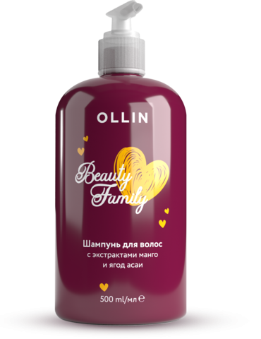 Ollin Beauty Family Шампунь для волос с экстрактом манго 500 мл — Makeup market