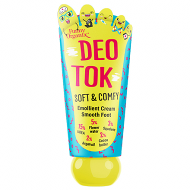 Funny Organix Deo-tok Крем-уход смягчение для ног Гладкость и Комфорт 50 мл туба — Makeup market
