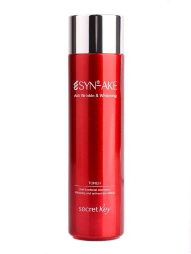 Secret Key Syn-Ake Тоник для лица с пептидом змеиного яда Syn-Ake Anti Wrinkle &amp; Whitening Toner 150 мл — Makeup market