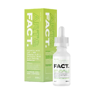 Art&amp;Fact Сыворотка пилинг-эксфолиант для лица Glycolic acid 10% AHA Complex 0,2% Salicyl Ac 30 ml — Makeup market