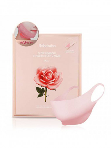 JMsolution Лифтинг-маска для зоны подбородка с экстрактом розы 1 шт — Makeup market