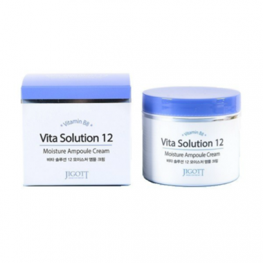 Jigott Крем увлажняющий ампульный Vita solution 12 moisture ampoule cream 100 мл — Makeup market