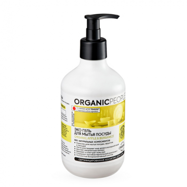 Organic people Icea Гель-эко для мытья посуды Apple&amp;Bergamot 500 мл — Makeup market
