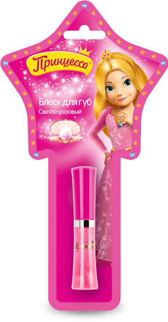 Принцесса Блеск для губ со спонжем светло-розовый 5 мл — Makeup market
