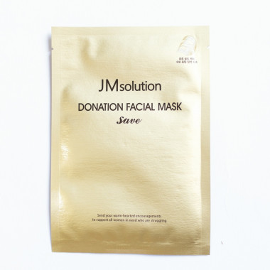 JMsolution Маска с коллоидным золотом Donation Facial Mask Save 1 шт — Makeup market