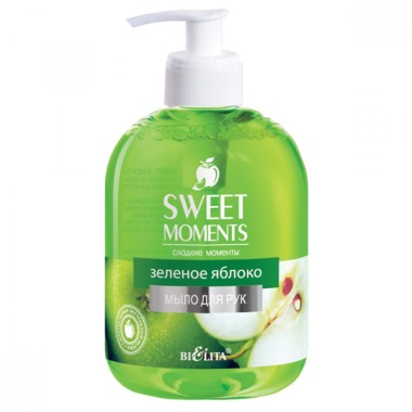 Белита Sweet moments Мыло для рук Зелёное яблоко 500 мл — Makeup market