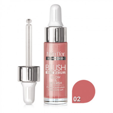 Alvin d'or Румяна жидкие с маслом Ши для лица Blush double serum — Makeup market