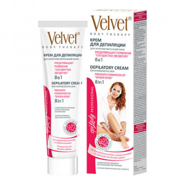 Velvet Крем для депиляции 8 в 1 для гиперчувствительной кожи 125 мл — Makeup market