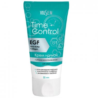 Vilsen Time control Крем ночной для лица Глубокое восстановление 50 мл — Makeup market