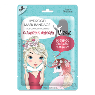 Funny Organix Glamorous Unicorn Маска-бандаж для моделирования овала лица 8 гр — Makeup market