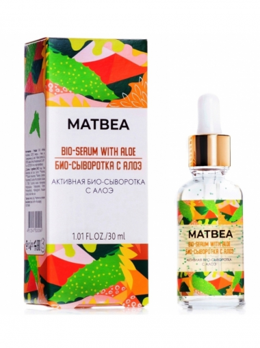Matbea cosmetics Активная био-сыворотка с алоэ 30 мл — Makeup market