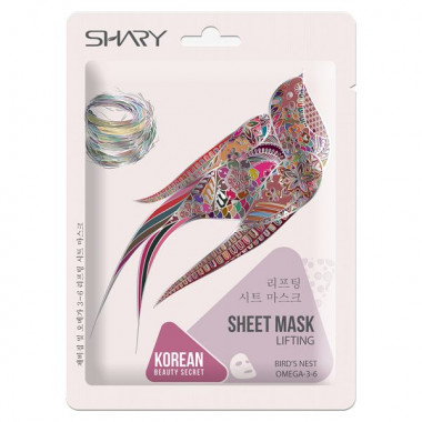Shary Маска лифтинг для лица Экстракт ласточкиного гнезда и Омега-3-6 25 гр — Makeup market