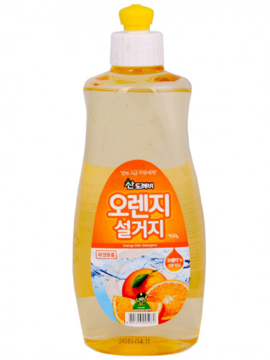 Sandokkaebi средство для мытья посуды апельсин флакон 500 гр — Makeup market