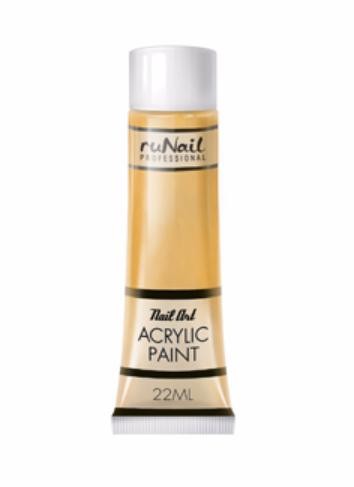 RuNail Акриловая краска для нейл-арт золотая 22 мл — Makeup market