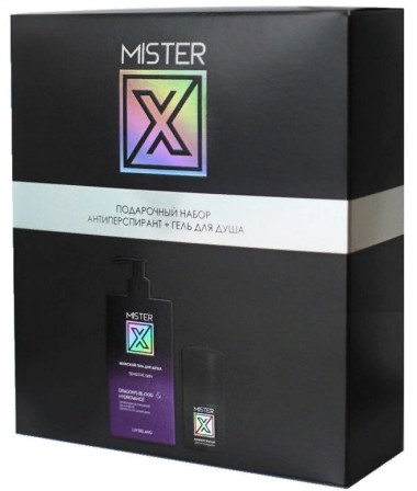 Liv Delano Mister X 2 300 г Подарочный набор Антиперспирант 50 г Гель для душа sensitive 250 г — Makeup market