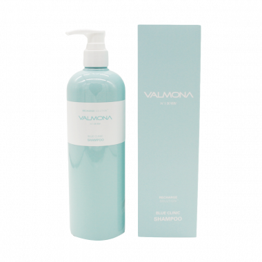 Valmona Восстанавливающий увлажняющий шампунь Recharge Solution Blue Clinic Nutrient Shampoo 480 мл — Makeup market