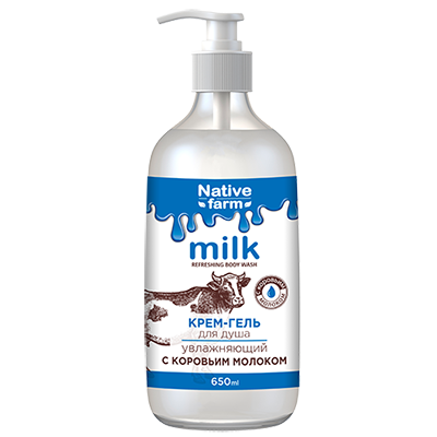 Vilsen Milk Native Farm Крем-гель для душа увлажняющий 650 мл фото 1 — Makeup market