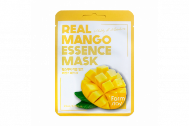 FarmStay Маска тканевая для лица с экстрактом манго Real mango essence mask 23 мл — Makeup market