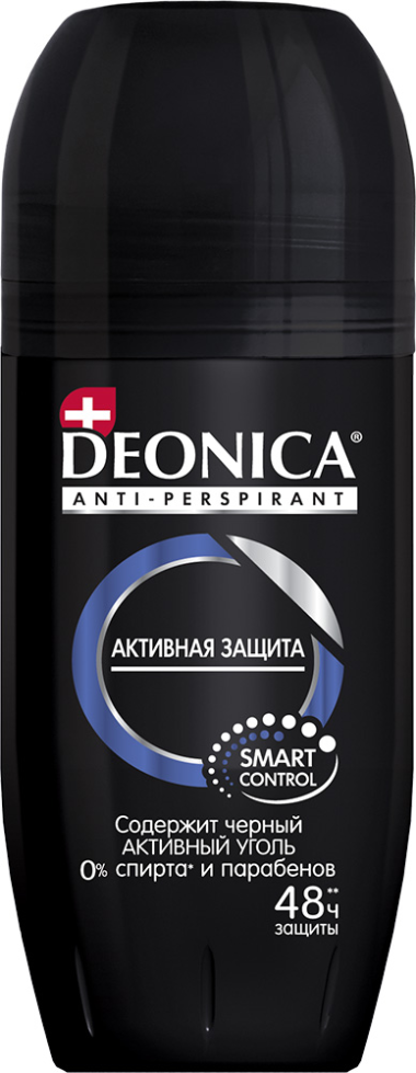 Deonica For Men Антиперспирант-ролик Активная защита 50 мл — Makeup market