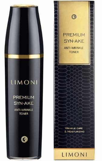 Limoni Антивозрастной тонер для лица со змеиным ядом Premium Syn-Ake Anti-Wrinkle Toner 120 мл — Makeup market