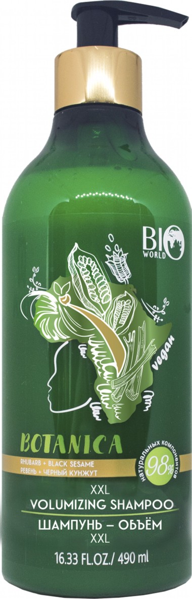 BIO World Botanica Шампунь объем для волос ревень черный кунжут 490 мл — Makeup market