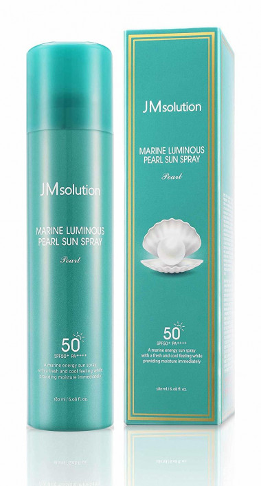 JMsolution Солнцезащитный спрей с морскими минералами Marine Luminous Pearl Deep Sun Spray 180 мл — Makeup market