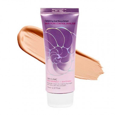 3W Clinic Улиточный крем субум контролем Silky Pore Control BB Cream Pink 70 мл — Makeup market