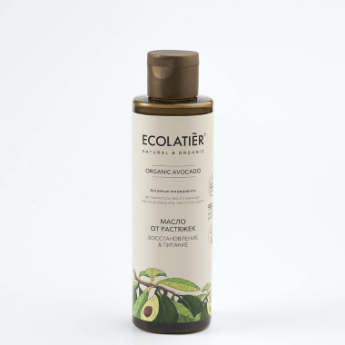 Ecolab Ecolatier Organic Farm GREEN &quot;AVOCADO Oil&quot; Масло от растяжек Восстановление+Питание 200 мл — Makeup market