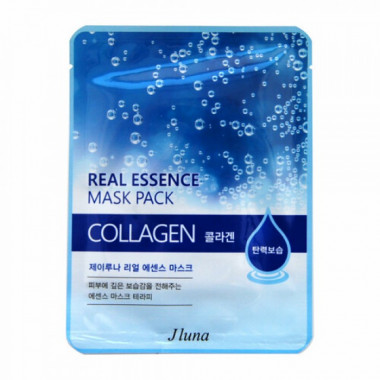 Juno Маска тканевая с коллагеном Collagen real essence mask 25 мл — Makeup market