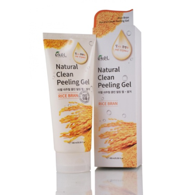 Ekel Пилинг-скатка с экстрактом коричневого риса Rice bran natural clean peeling gel 180 мл — Makeup market