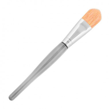 Levissime Кисть закругленная искусственная желтая щетина белая ручка — Makeup market