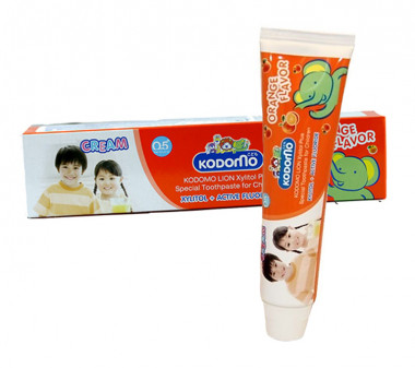 Kodomo Зубная паста детская Апельсин 0,5+ 80 гр — Makeup market