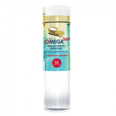 Belkosmex Omega 369 Мицеллярное молочко для сухой и чувствительной кожи, 200г — Makeup market