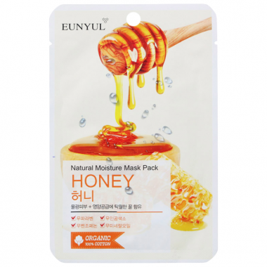 Eunyul Маска тканевая с экстрактом меда Natural Moisture Mask Pack Honey 22 мл — Makeup market