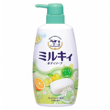 Cow Молочное жидкое мыло для тела Milky Body Soap нежный цитрусовый аромат 550 ml — Makeup market
