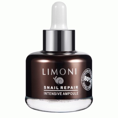 Limoni SNAIL REPAIR INTENSIVE AMPOULE Сыворотка для лица восстанавливающая 25 мл — Makeup market